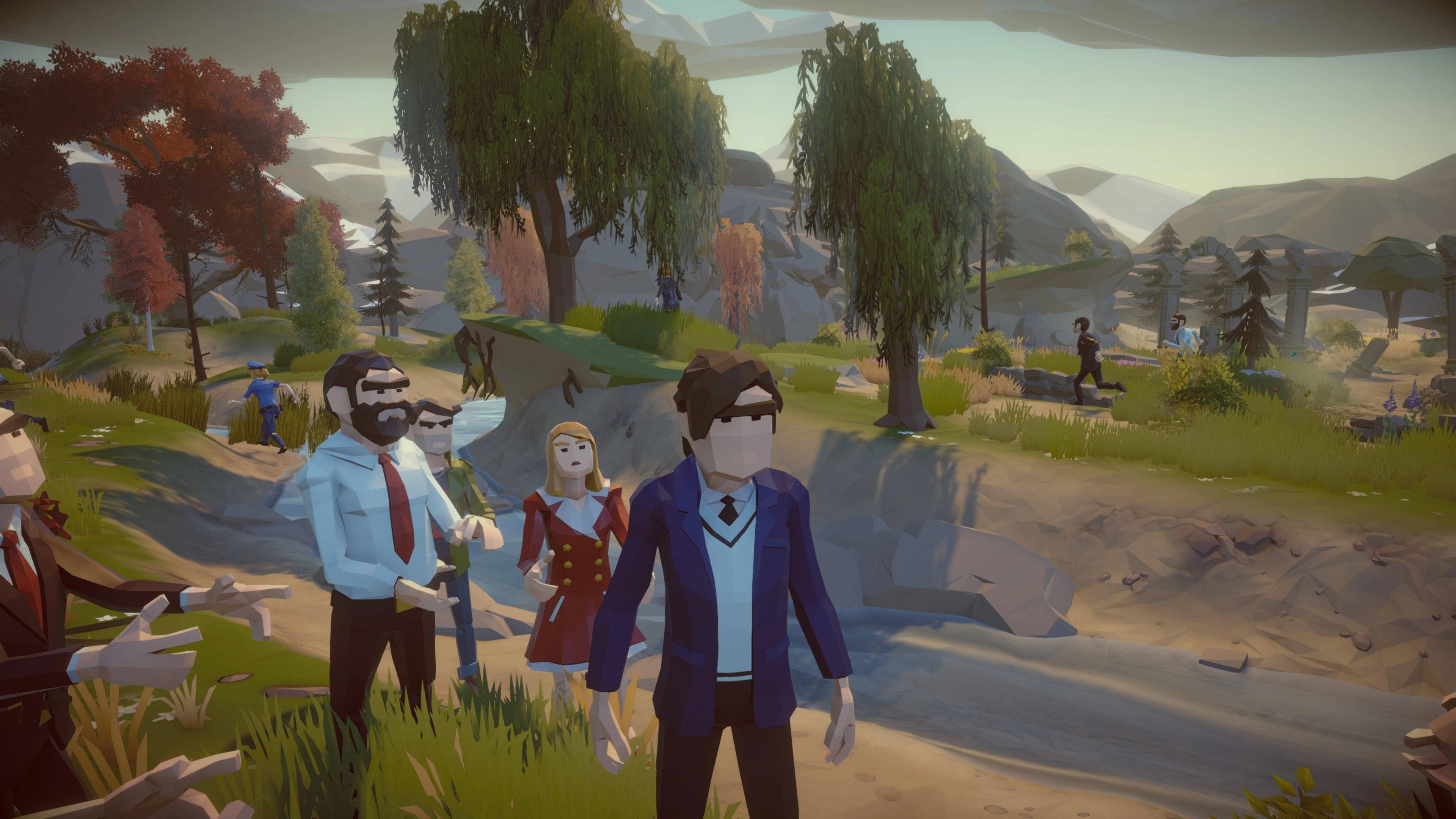 Un selfie de groupe pris avec le mode photo, en pleine nature